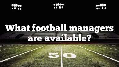 What football managers are available?