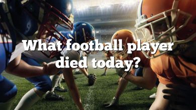 What football player died today?