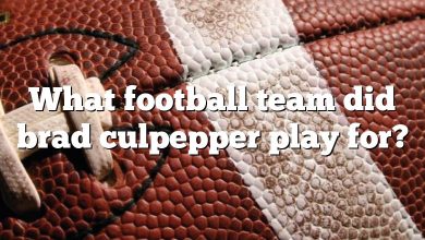 What football team did brad culpepper play for?
