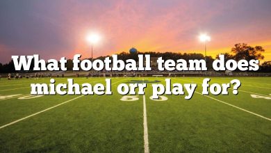 What football team does michael orr play for?