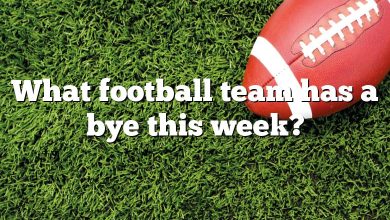 What football team has a bye this week?