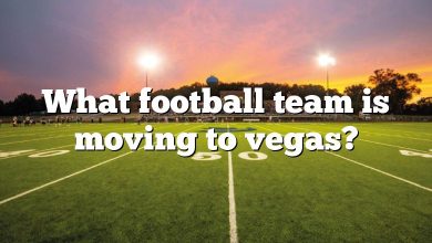What football team is moving to vegas?