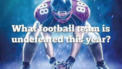 What football team is undefeated this year?