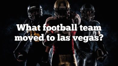 What football team moved to las vegas?