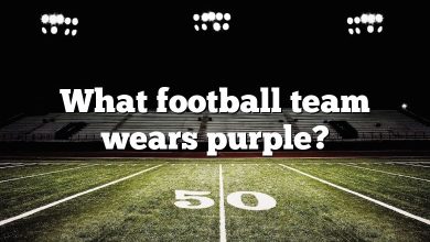 What football team wears purple?