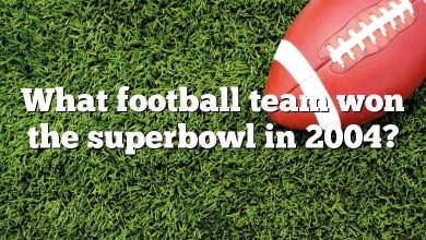 What football team won the superbowl in 2004?