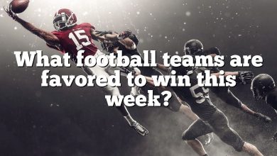 What football teams are favored to win this week?