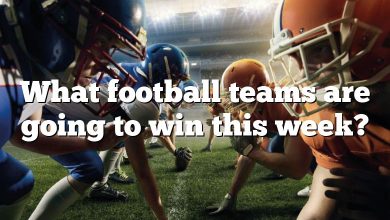 What football teams are going to win this week?