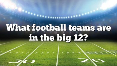 What football teams are in the big 12?