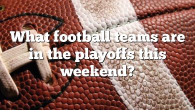 What football teams are in the playoffs this weekend?