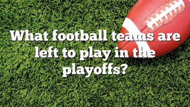 What football teams are left to play in the playoffs?
