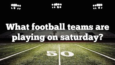 What football teams are playing on saturday?