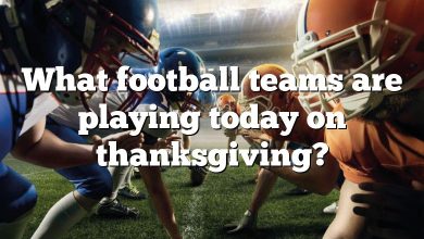 What football teams are playing today on thanksgiving?