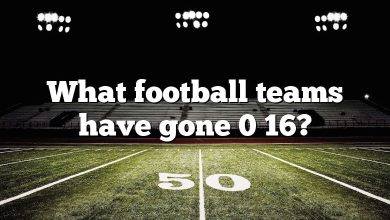 What football teams have gone 0 16?