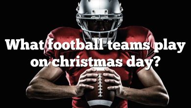 What football teams play on christmas day?