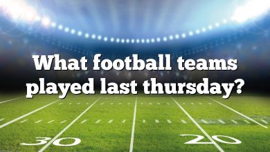 What football teams played last thursday?