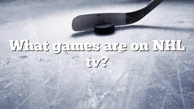 What games are on NHL tv?
