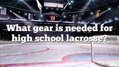 What gear is needed for high school lacrosse?