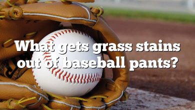 What gets grass stains out of baseball pants?