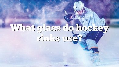 What glass do hockey rinks use?