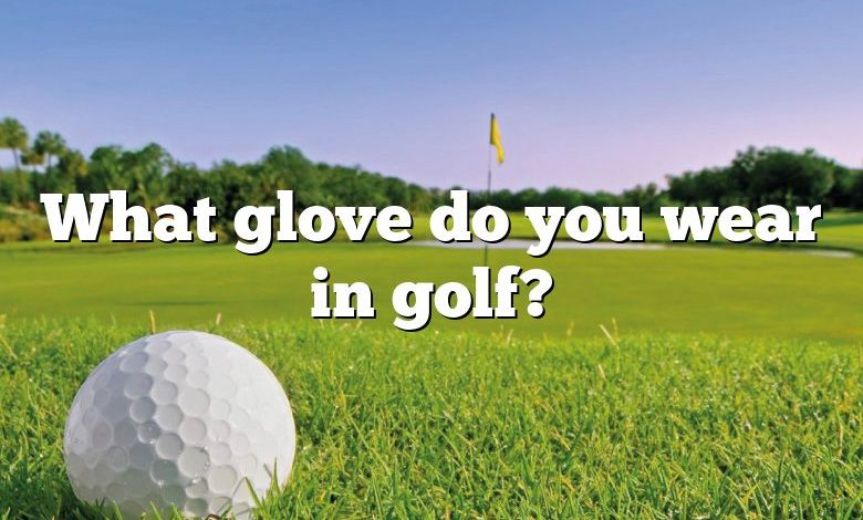 What glove do you wear in golf?