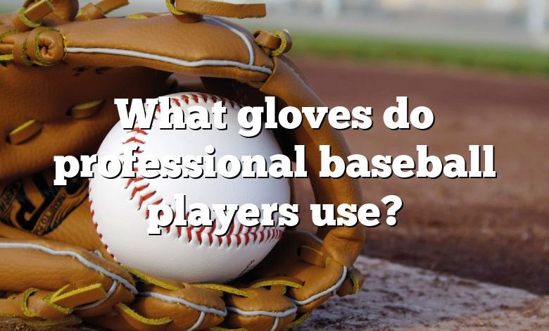 What gloves do professional baseball players use?