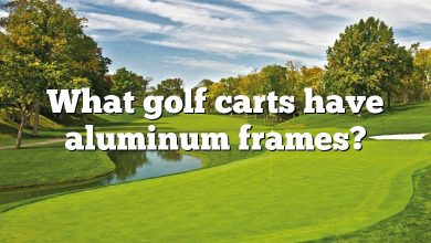 What golf carts have aluminum frames?