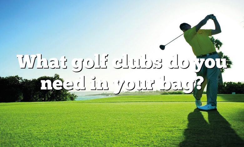 What golf clubs do you need in your bag?