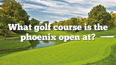 What golf course is the phoenix open at?