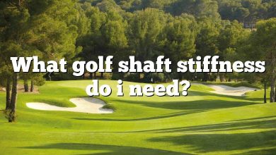 What golf shaft stiffness do i need?