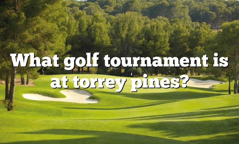 What golf tournament is at torrey pines?