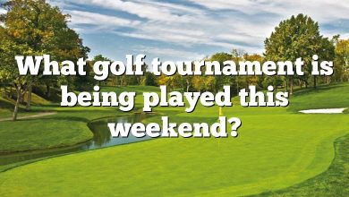 What golf tournament is being played this weekend?