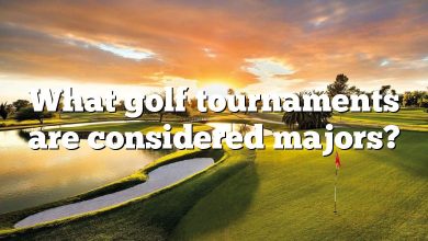 What golf tournaments are considered majors?