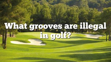 What grooves are illegal in golf?