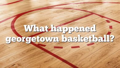 What happened georgetown basketball?