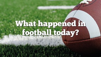 What happened in football today?