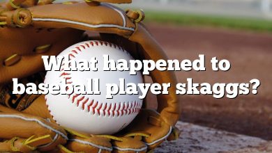 What happened to baseball player skaggs?