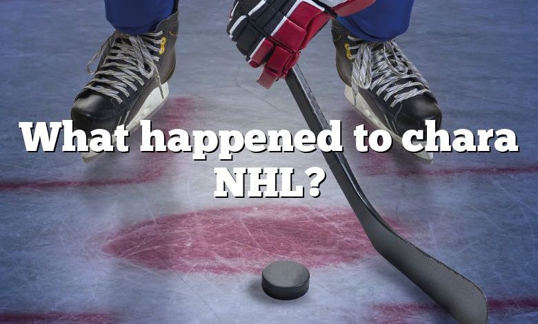 What happened to chara NHL?
