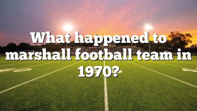 What happened to marshall football team in 1970?