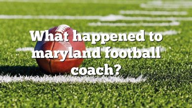 What happened to maryland football coach?