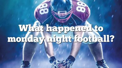 What happened to monday night football?