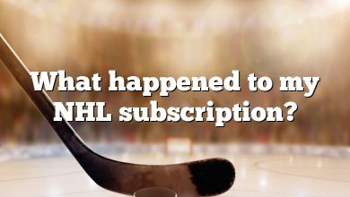 What happened to my NHL subscription?