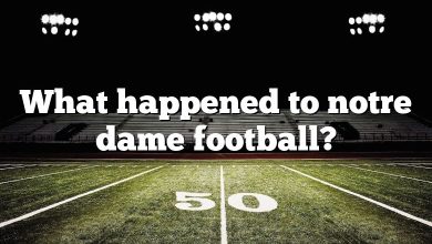 What happened to notre dame football?
