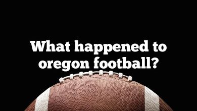 What happened to oregon football?