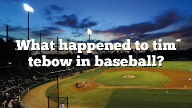 What happened to tim tebow in baseball?