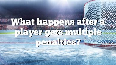 What happens after a player gets multiple penalties?