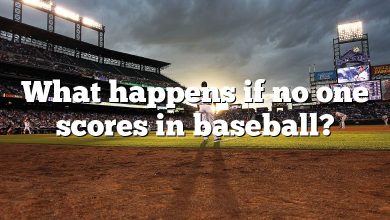 What happens if no one scores in baseball?
