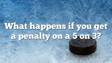 What happens if you get a penalty on a 5 on 3?
