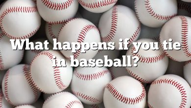 What happens if you tie in baseball?