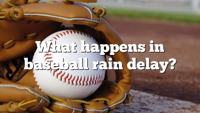 What happens in baseball rain delay?